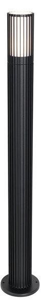 Stâlp de iluminat exterior negru de design 80 cm IP44 - Boris