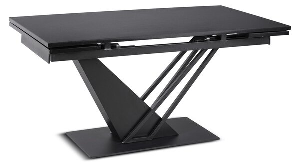 Stół REX Rozkładany 160-220 cm MDF Czarny