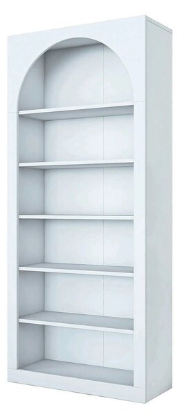 Biblioteca HC116 3142, alb, PAL melaminat, 80x32x180 cm