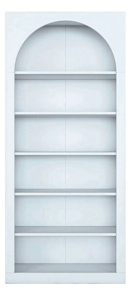 Biblioteca HC116 3142, alb, PAL melaminat, 80x32x180 cm