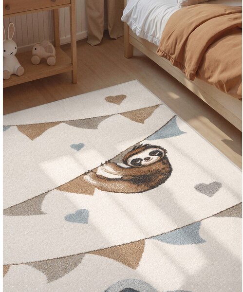 Covor pentru copii crem 120x170 cm Walk like an Elephant Rainbow Party – Villeroy&Boch