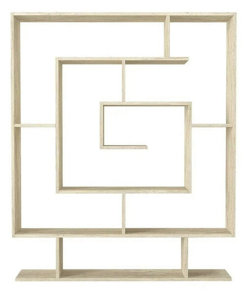 Biblioteca SARMASIK, efect de piatra travertin, PAL melaminat, 125x22x