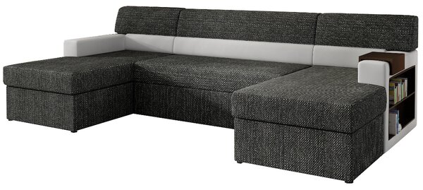Canapea extensibilă în formă de U NORRIS, dreapta, 310x85x160, berlin02/soft017