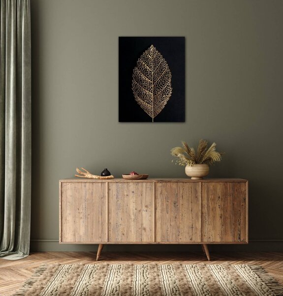 Impresi Tablou Golden leaf - 70 x 90 cm