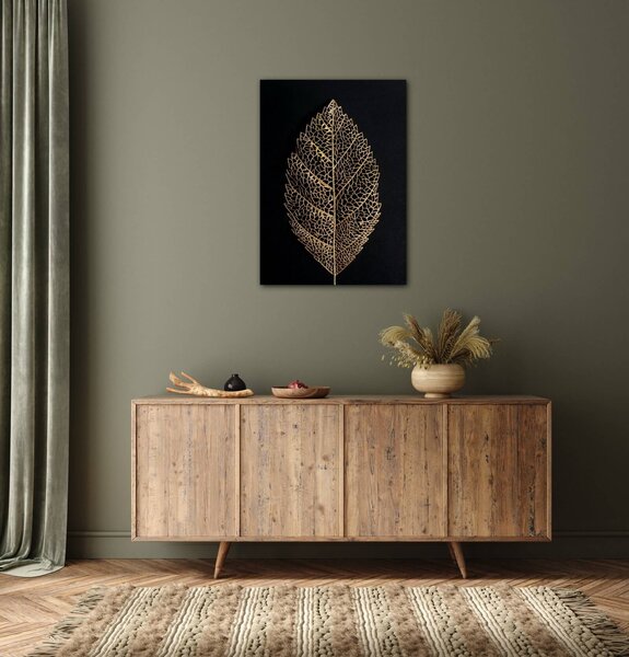 Impresi Tablou Golden leaf - 50 x 70 cm