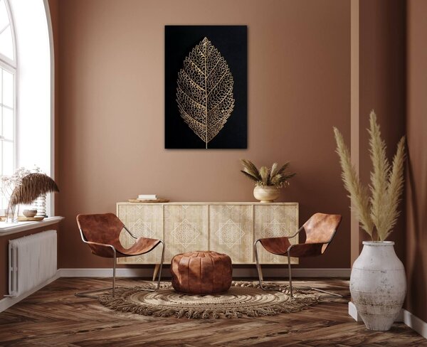 Impresi Tablou Golden leaf - 60 x 40 cm