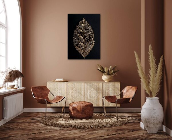 Impresi Tablou Golden leaf - 50 x 70 cm