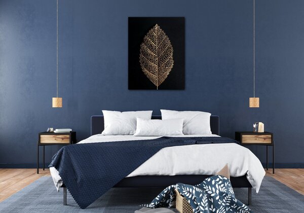 Impresi Tablou Golden leaf - 70 x 90 cm