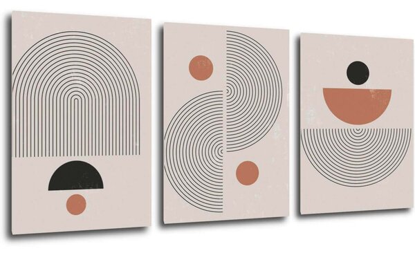 Impresi Tablou Set of abstract - 150 x 70 cm (3-piese)