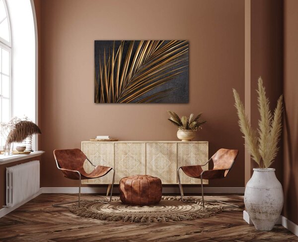 Impresi Tablou Gold Palma - 60 x 40 cm