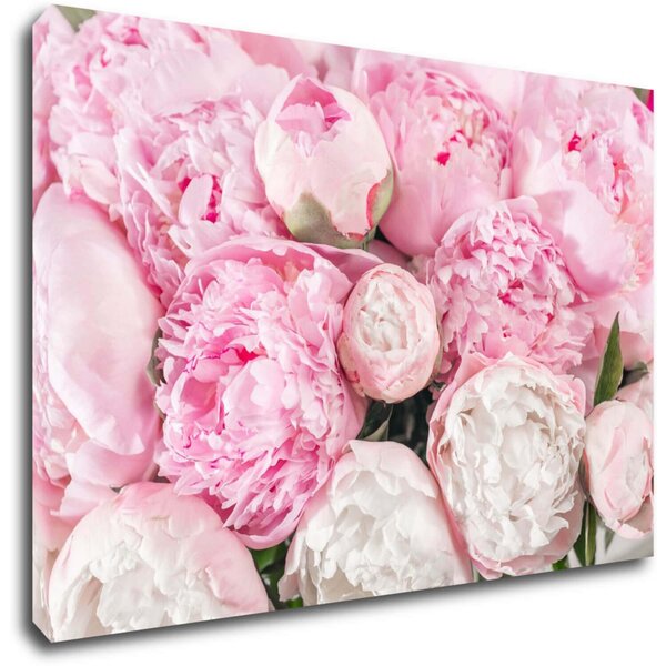 Impresi Tablou Pinky flowers - 60 x 40 cm