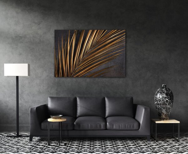 Impresi Tablou Gold Palma - 60 x 40 cm