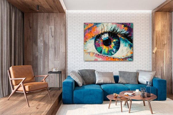 Impresi Tablou Coloful Eye - 90 x 70 cm