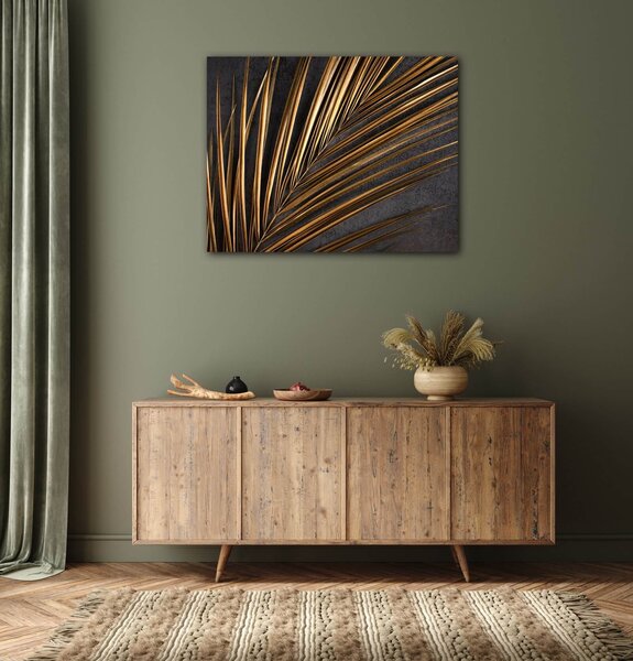 Impresi Tablou Gold Palma - 90 x 70 cm