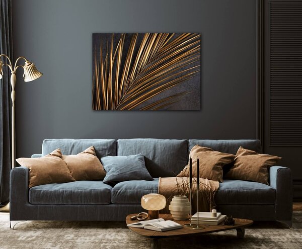 Impresi Tablou Gold Palma - 70 x 50 cm
