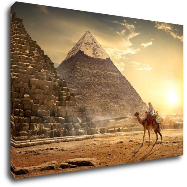 Impresi Tablou Pyramids and sunrise - 60 x 40 cm