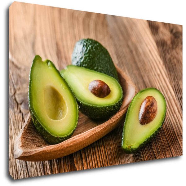 Impresi Tablou Avocados on wood - 30 x 20 cm