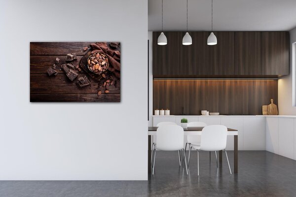 Impresi Tablou Chocolate on wood - 60 x 40 cm