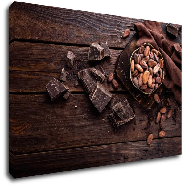 Impresi Tablou Chocolate on wood - 60 x 40 cm