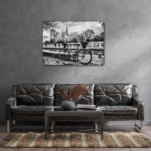 Impresi Tablou Street with an old bicycle - 70 x 50 cm