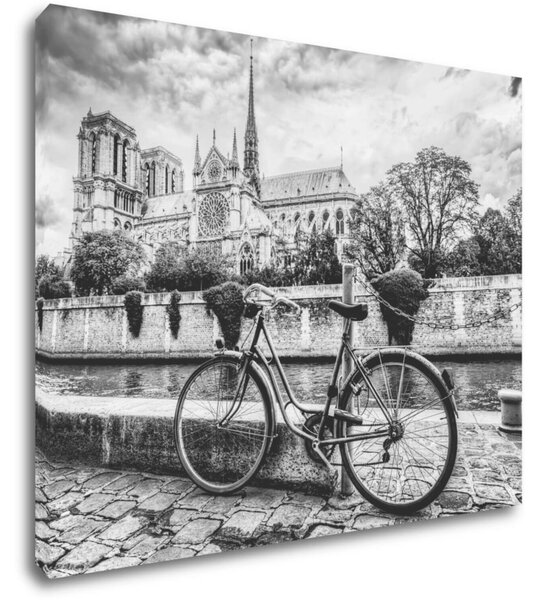 Impresi Tablou Street with an old bicycle - 90 x 70 cm