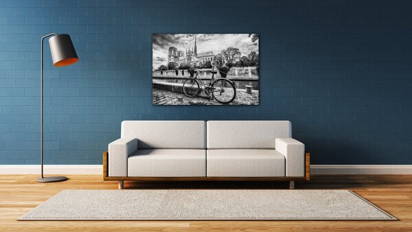 Impresi Tablou Street with an old bicycle - 60 x 40 cm