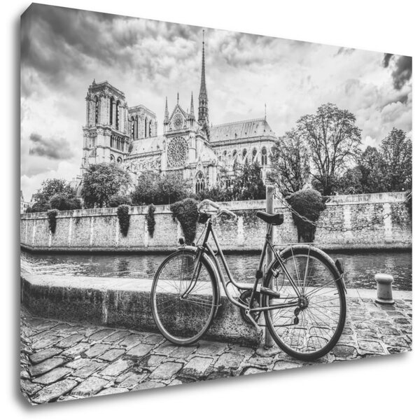 Impresi Tablou Street with an old bicycle - 60 x 40 cm