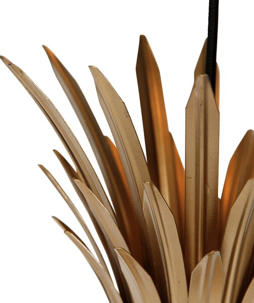 Lampă suspendată Art Deco aurie cu 3 lumini - Wesley