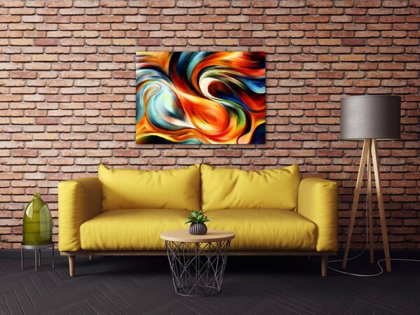 Impresi Tablou Colorful fluid - 70 x 50 cm