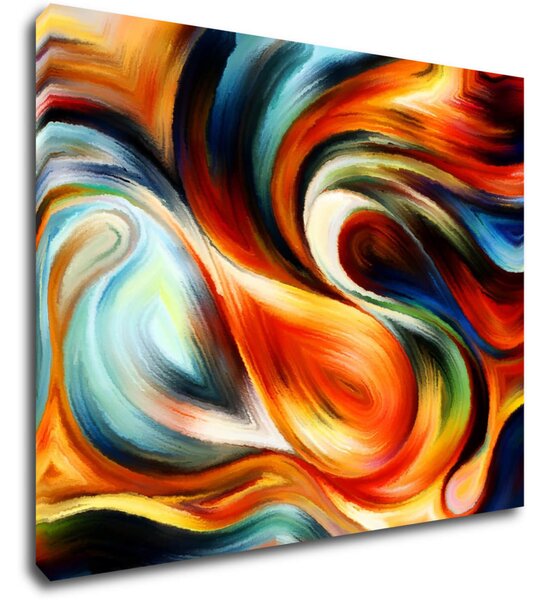 Impresi Tablou Colorful fluid - 90 x 70 cm