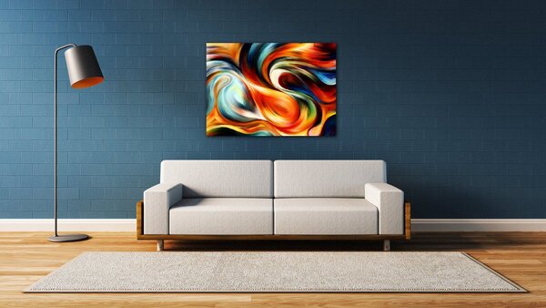 Impresi Tablou Colorful fluid - 70 x 50 cm