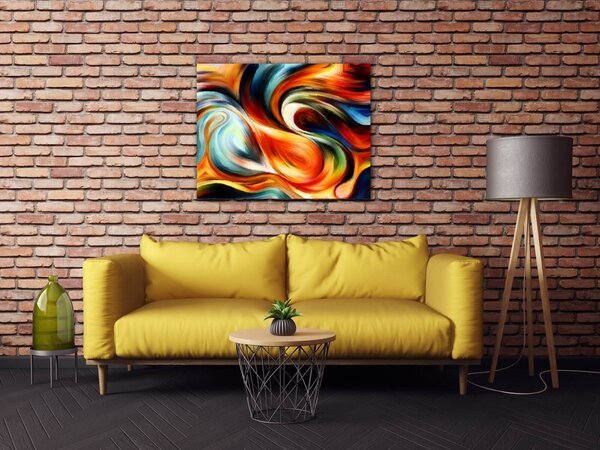 Impresi Tablou Colorful fluid - 90 x 70 cm