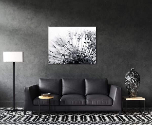 Impresi Tablou Flower with little drops of water - 90 x 70 cm