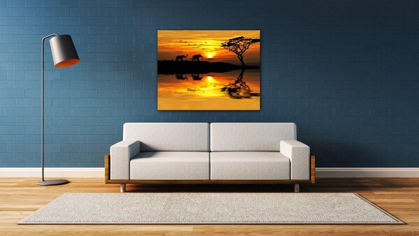 Impresi Tablou Safari sunset - 90 x 70 cm