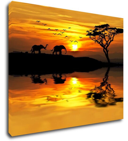Impresi Tablou Safari sunset - 90 x 70 cm