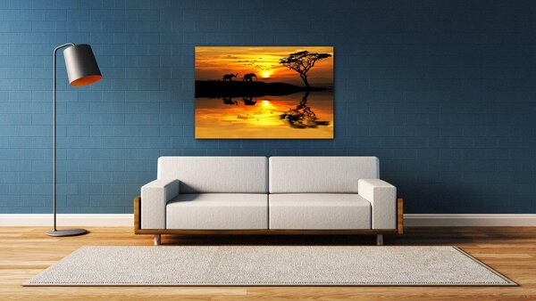 Impresi Tablou Safari sunset - 60 x 40 cm