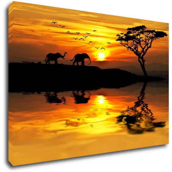 Impresi Tablou Safari sunset - 60 x 40 cm