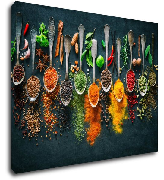 Impresi Tablou Teaspoons and spice - 90 x 70 cm