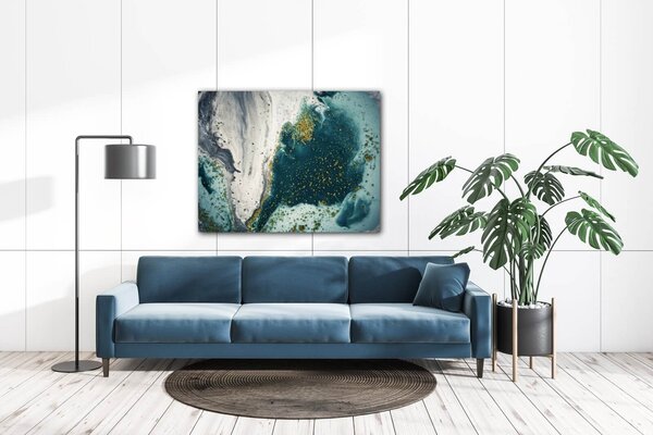 Impresi Tablou Blue lagoon - 90 x 70 cm