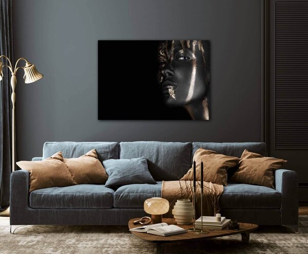 Impresi Tablou Gold make up - 70 x 50 cm