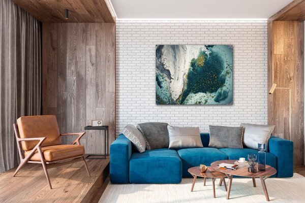 Impresi Tablou Blue lagoon - 90 x 70 cm
