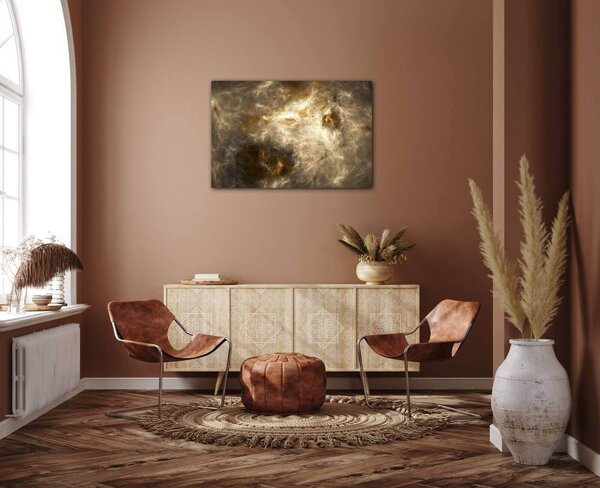 Impresi Tablou Beige gold abstract - 60 x 40 cm