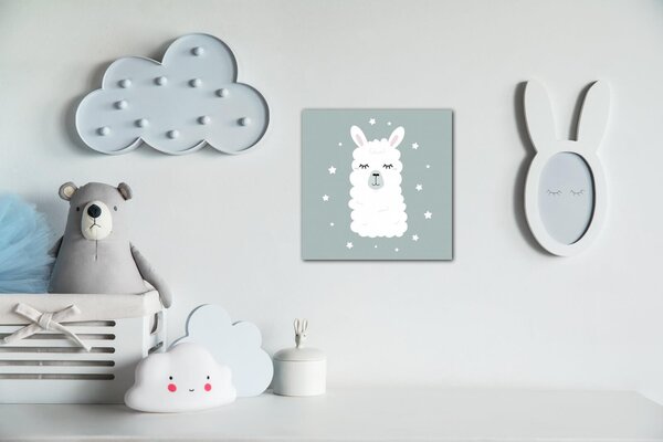 Impresi Tablou Cute lama ilustration - 20 x 20 cm