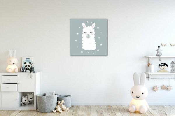 Impresi Tablou Cute lama ilustration - 20 x 20 cm