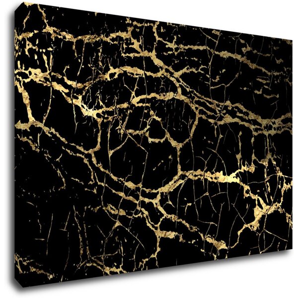 Impresi Tablou Marble black and gold - 60 x 40 cm