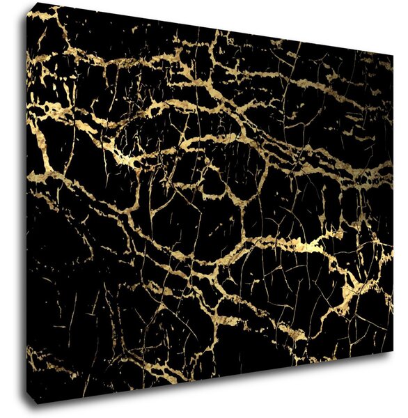 Impresi Tablou Marble black and gold - 70 x 50 cm