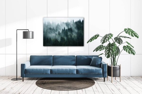 Impresi Tablou Fogy forest - 70 x 50 cm
