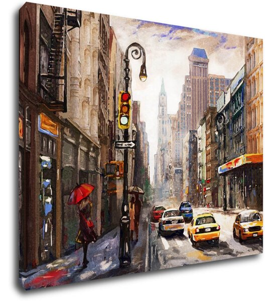 Impresi Tablou New York Painting - 90 x 70 cm