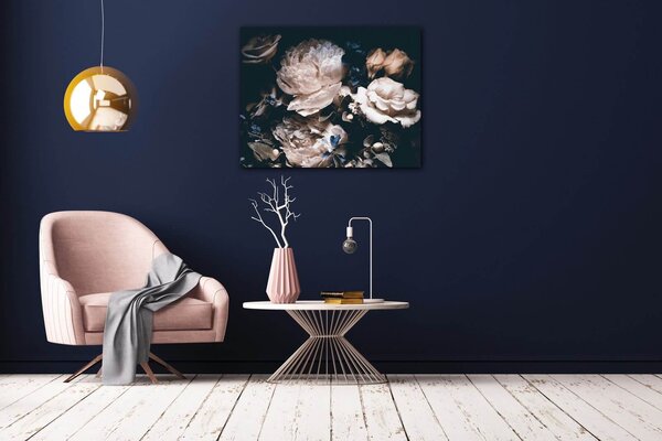 Impresi Tablou Peonies and flowers - 90 x 70 cm