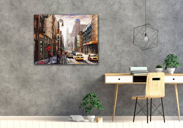 Impresi Tablou New York Painting - 90 x 70 cm